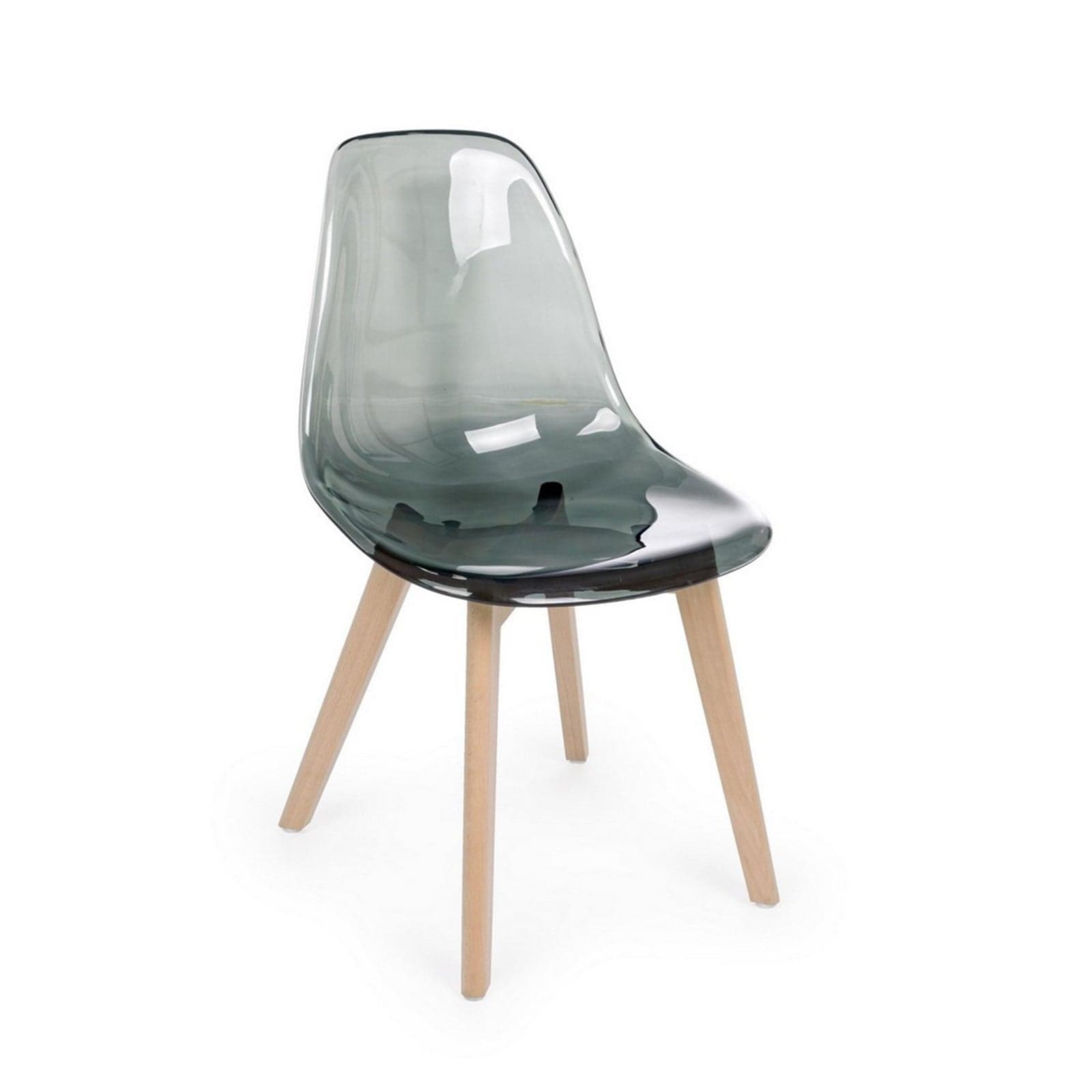 Sedia "Easy" con seduta e schienale in policarbonato, per arredo interno 52 x 47 x h 82 cm - 21