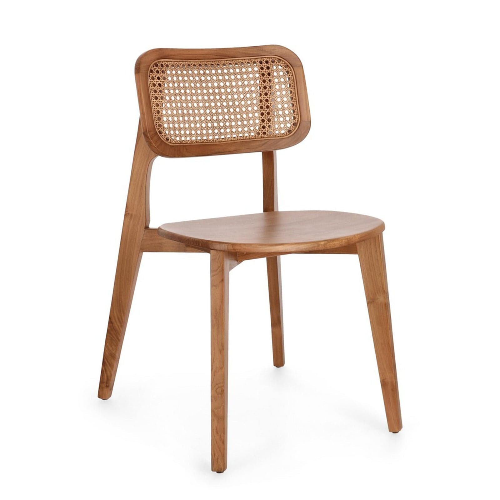 Sedia "Abby" con legno teak, per arredo interno 47 x 56 x h 83 cm - 4