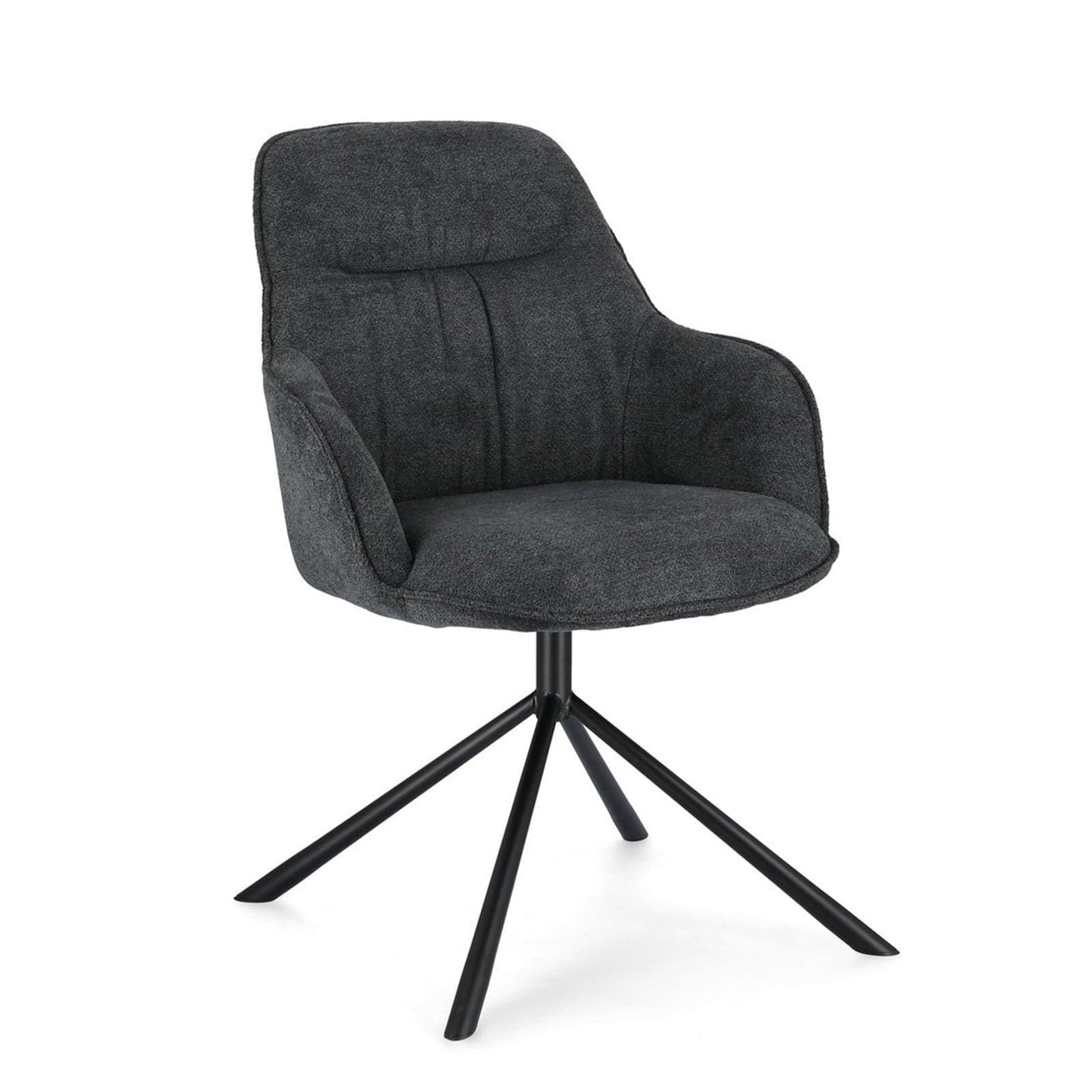 Sedia "Grant" con gambe in acciaio verniciato a polvere epossidica, per arredo interno 59 x 65 x h 86 cm - 22