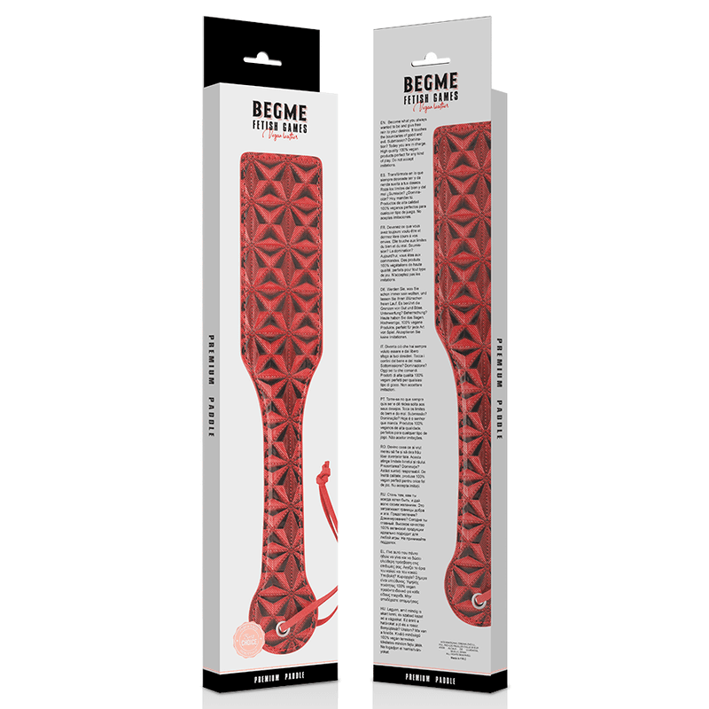 BEGME paletta per sculacciare fetish in morbido neoprene colore rosso e nero in Fruste e frustini Kondorama - Martinsicuro, commercioVirtuoso.it