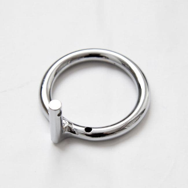Cintura di castità uomo gabbia acciaio 9 cm x 5 cm circa anello testicolare S in prodotto Erosdom - Palmi, commercioVirtuoso.it