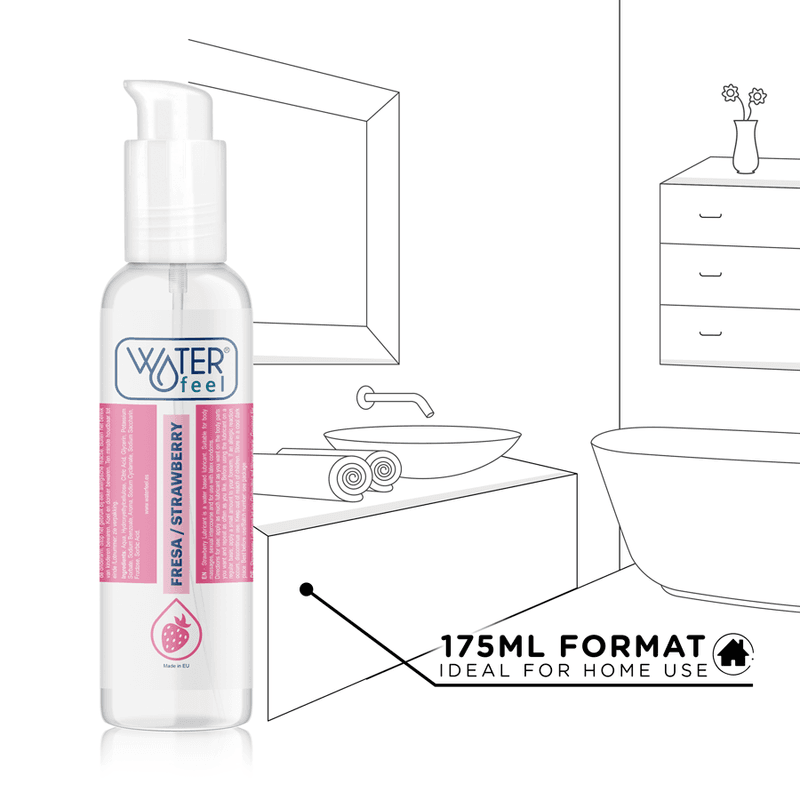 Waterfeel strawberry lubrificante intimo anale vaginale a base d’acqua gusto fragola 175 ml in Lubrificanti e gel stimolanti Kondorama - Martinsicuro, commercioVirtuoso.it