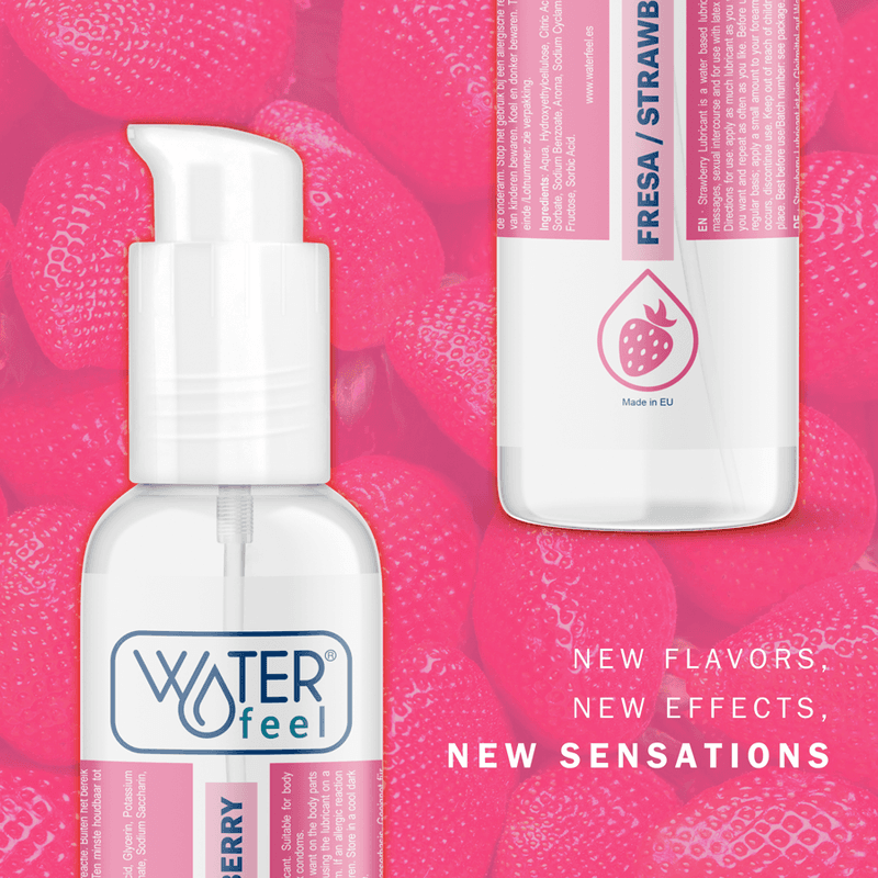 Waterfeel strawberry lubrificante intimo anale vaginale a base d’acqua gusto fragola 175 ml in Lubrificanti e gel stimolanti Kondorama - Martinsicuro, commercioVirtuoso.it