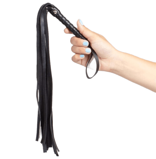 Frustino sexy mini flogger nero pelle PU bondage fetish BDSM role play Secret in prodotto Erosdom - Palmi, commercioVirtuoso.it