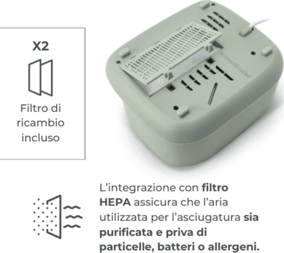 Sterilizzatore con asciugatura 2 in 1 SteriDry Nuvita in Sterilizzatori La Casa Del Bebè - Napoli, commercioVirtuoso.it
