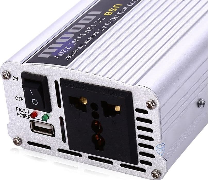 Inverter portatile DC 12V > AC 220V 1000W + USB 5V in Inverter di potenza DFP Elettronica Store - Scafati, commercioVirtuoso.it