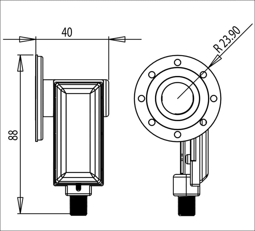 LNB Single Flange PRO INVERTO per parabole primo fuoco e Offset in LNB DFP Elettronica Store - Scafati, commercioVirtuoso.it