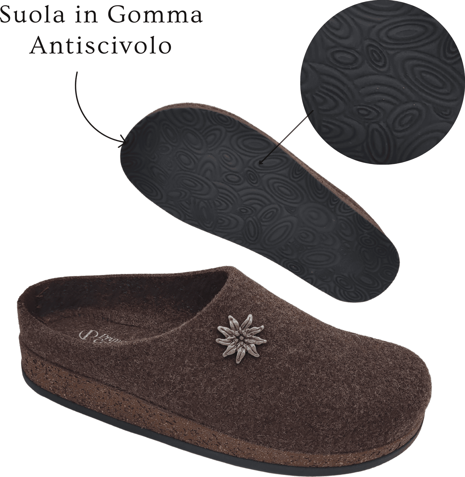Primo Calzature Ottime Ciabatte Uomo Invernali, Pantofole Tirolesi in Lana per Casa 100% Made in Italy in Pantofole Primo Calzature - Venezia, commercioVirtuoso.it