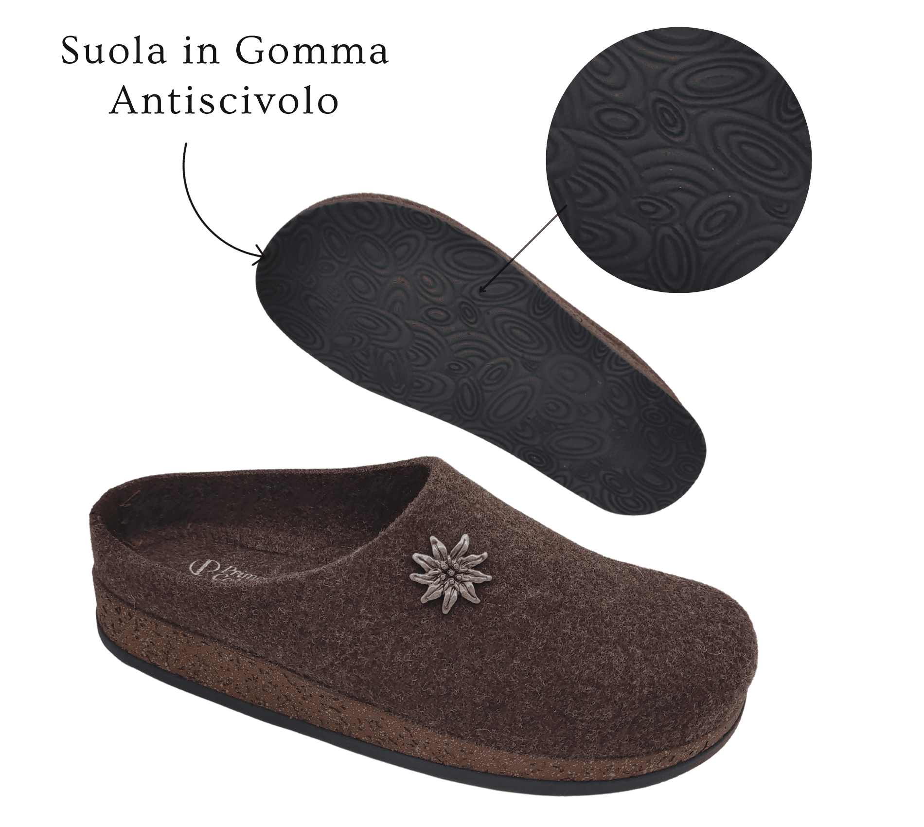 Primo Calzature Ottime Ciabatte Uomo Invernali, Pantofole Tirolesi in Lana per Casa 100% Made in Italy in Pantofole Primo Calzature - Venezia, commercioVirtuoso.it