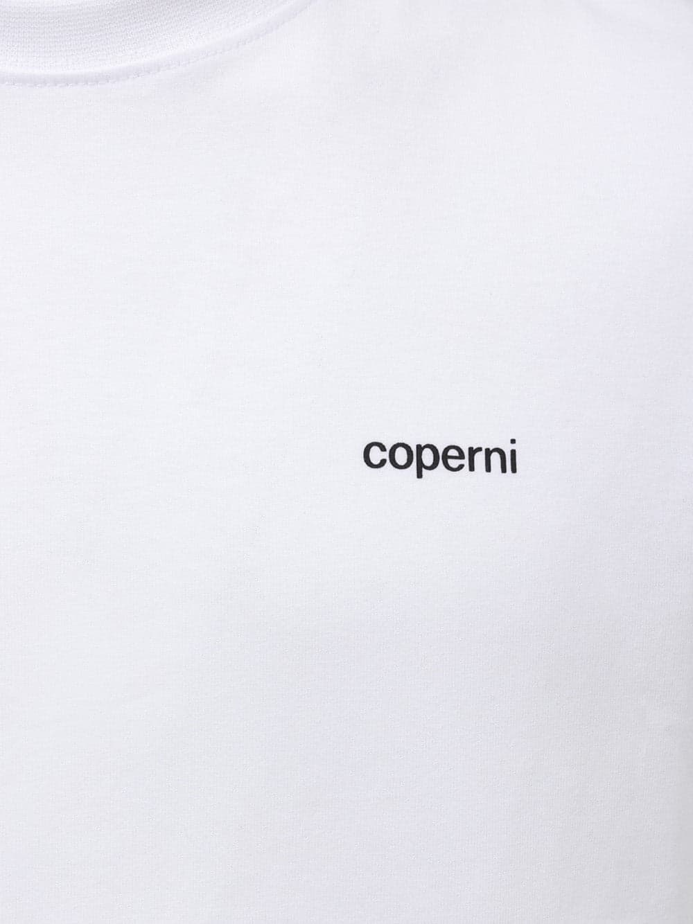 COPERNI T-Shirt in Bianco Ottico con Logo Coperni da donna in T-shirt Drestige - Casamassima, commercioVirtuoso.it