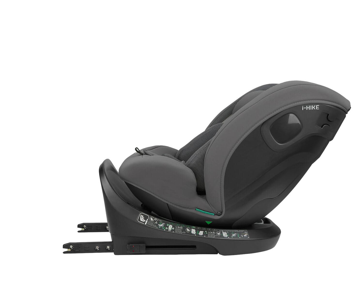 KIKKABOO Seggiolino Auto 40-150 cm i-Hike i-SIZE Dark Grey - Seggiolino Auto con Base Isofix, Da 40 a 150 cm, Omologato ECE R129/03, Girevole A 360° E Reclinabile, Gruppo 0+/1/2/3 Da 0 A 12 Anni, Dark Grey, grigio in Seggiolini auto Sanitaria Gioia del Bimbo - Villa San Giovanni, commercioVirtuoso.it