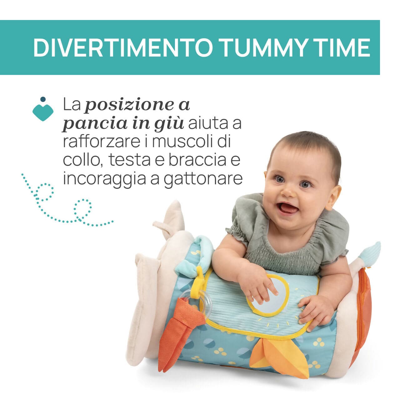 CHICCO Rullo Elefante Sensoriale - gioco morbido ed interattivo - centro di attività sensoriali - da 0 mesi in Giochi elettronici Sanitaria Gioia del Bimbo - Villa San Giovanni, commercioVirtuoso.it