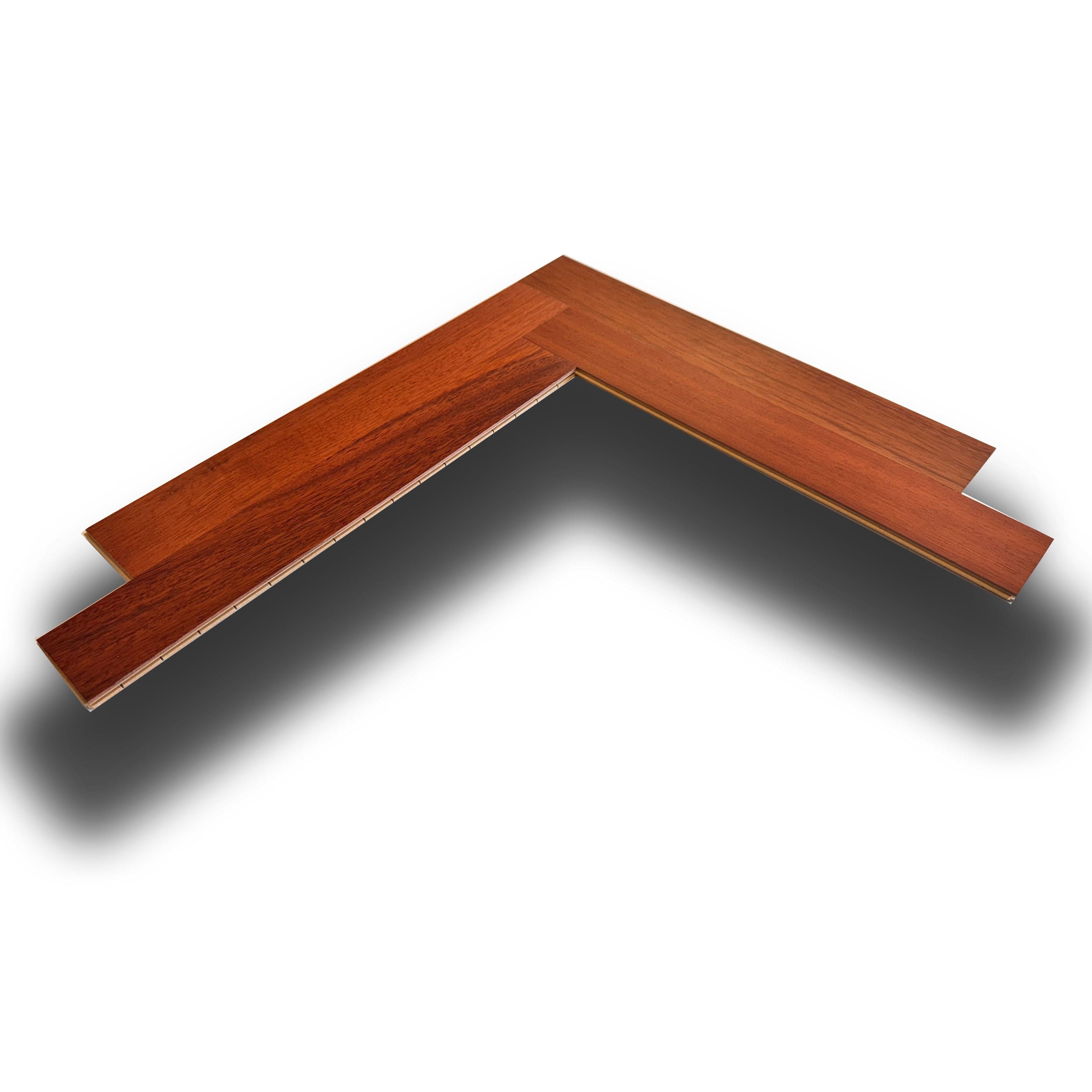 28,90€ mq ***STOCK*** bancale da 88mm di  Prefinito BAUWERK Monopark JATOBA Spina 9,6x65x455 Verniciato Bauwerk