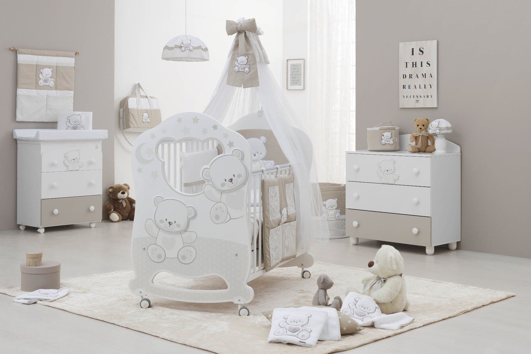 Cameretta per Neonato Kit Completo 4 pz Italbaby Oblò Jolie in Lettini con sbarre La Casa Del Bebè - Napoli, commercioVirtuoso.it