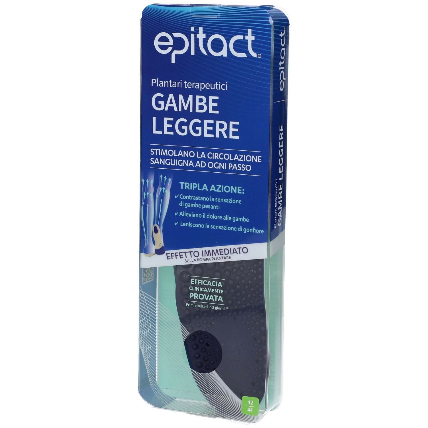 Epitact plantari terapeutici gambe leggere 36/38. Stimolano la circolazione sanguigna contrastando la sensazione di gambe pesanti, gonfie e doloranti