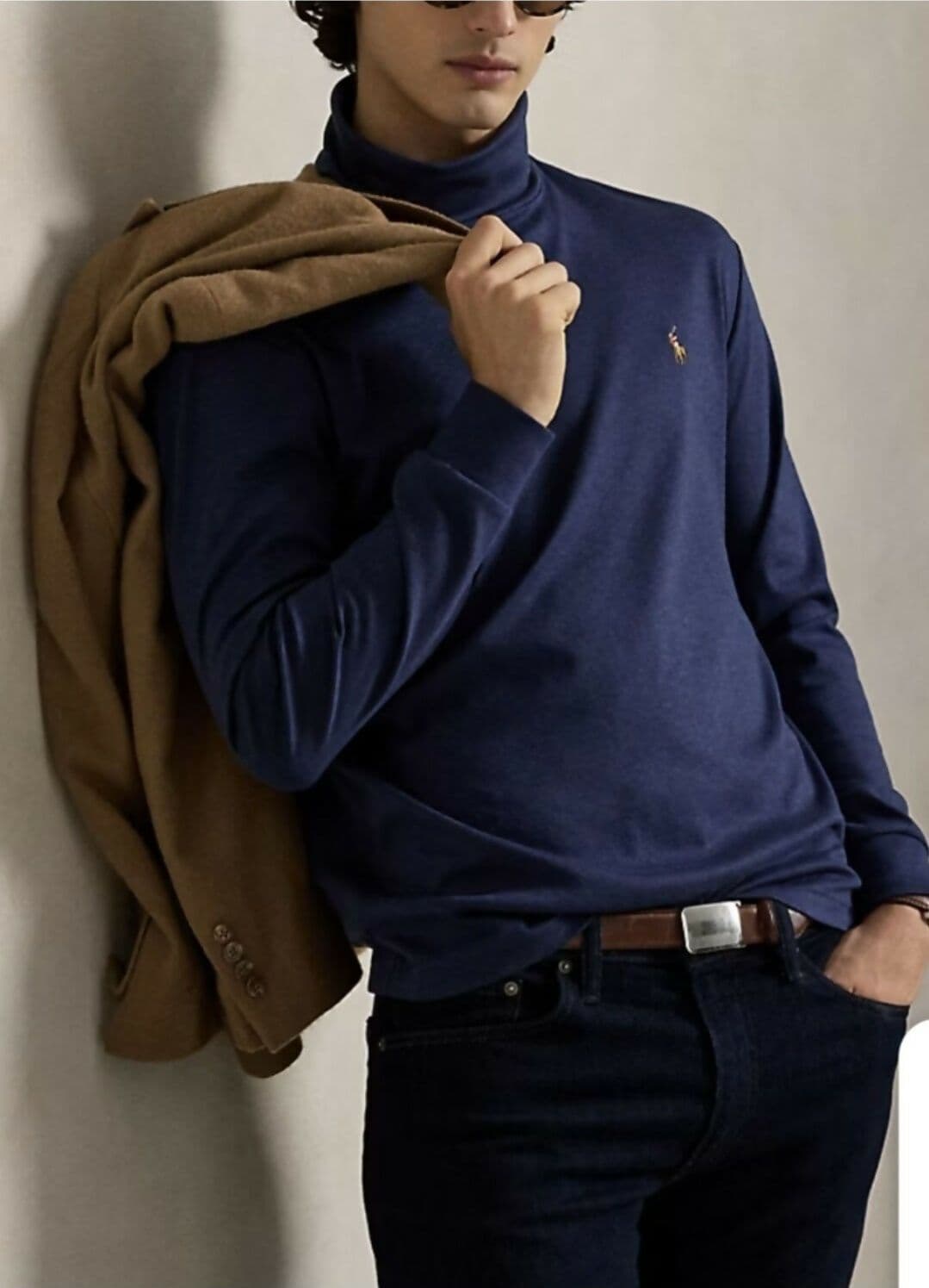 Polo Ralph Lauren Dolcevita Uomo in cotone SOFT COTTON ROLL NECK - Maglietta a manica lunga in Pullover senza maniche e gilet fatti a maglia Euforia - Bronte, commercioVirtuoso.it