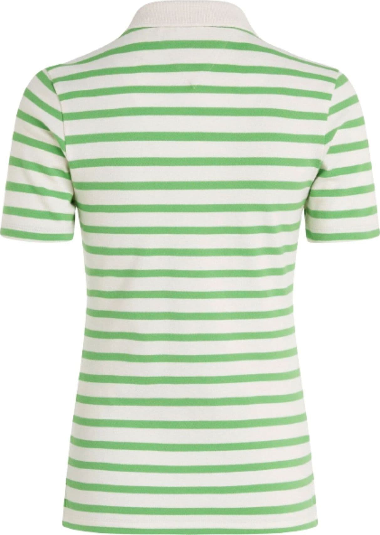 Tommy Hilfiger POLO 1985 SLIM PIQUE STRIPE POLO SS da donna in Polo Drestige - Casamassima, commercioVirtuoso.it