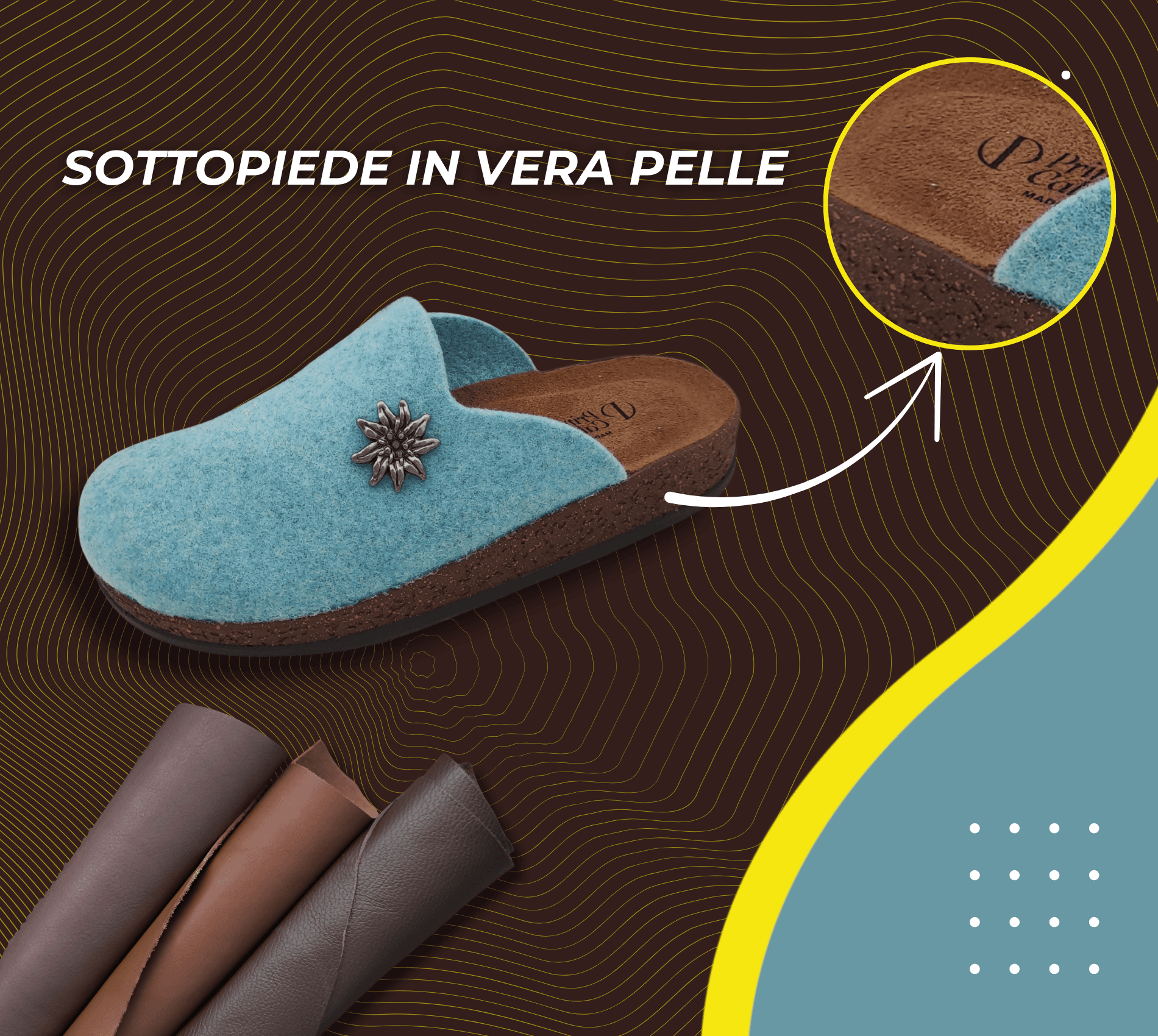 Originali Zoccoli Alpini, Ciabatte Uomo e Donna Invernali, Calde Sabot Tirolesi in Lana Cotta, 100% Made in Italy in Ciabatte moda Primo Calzature - Venezia, commercioVirtuoso.it