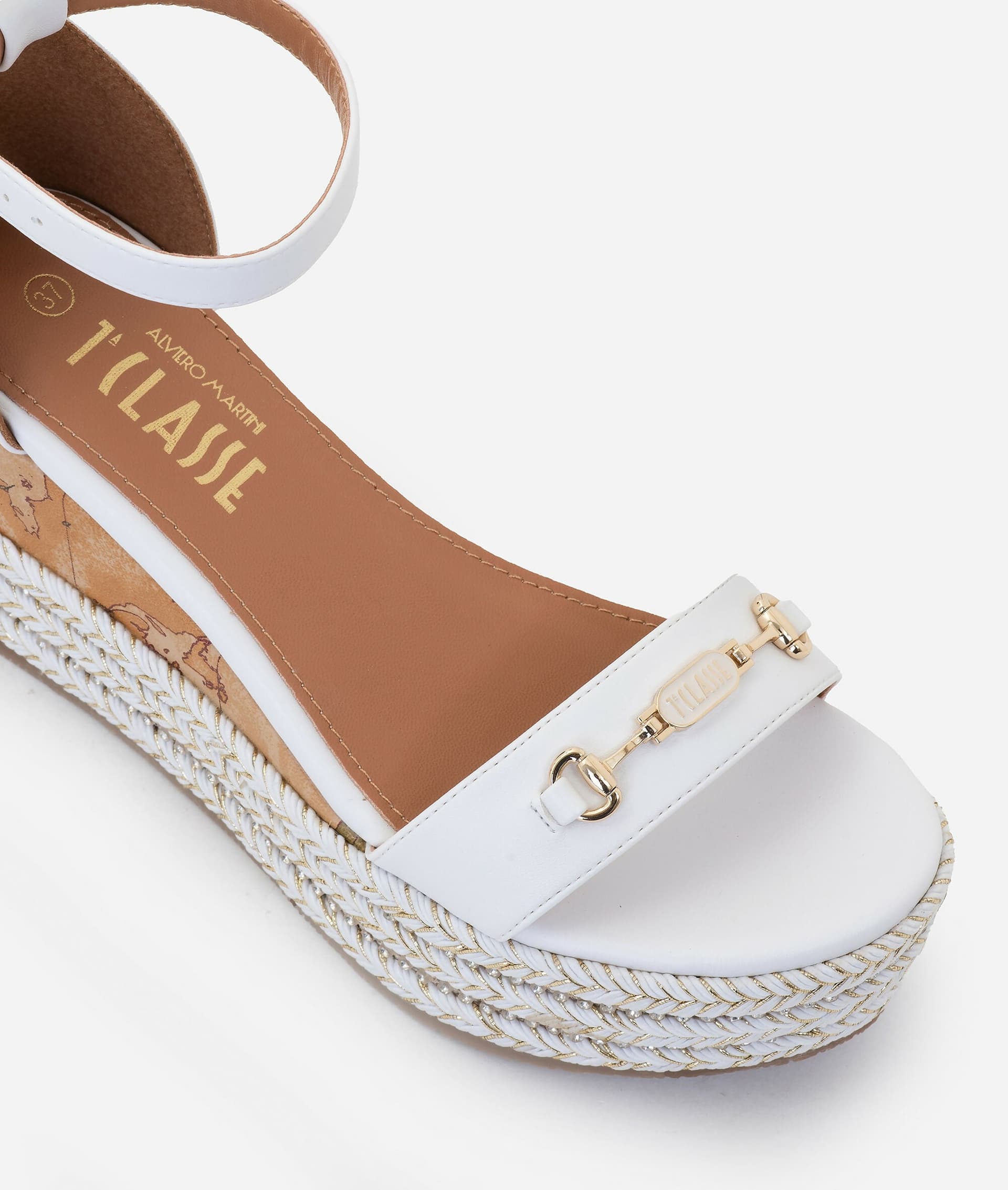 Alviero Martini 1° Classe Donna Sandali in eco nappa con zeppa in corda in Sandali moda Cantali Calzature - Randazzo, commercioVirtuoso.it