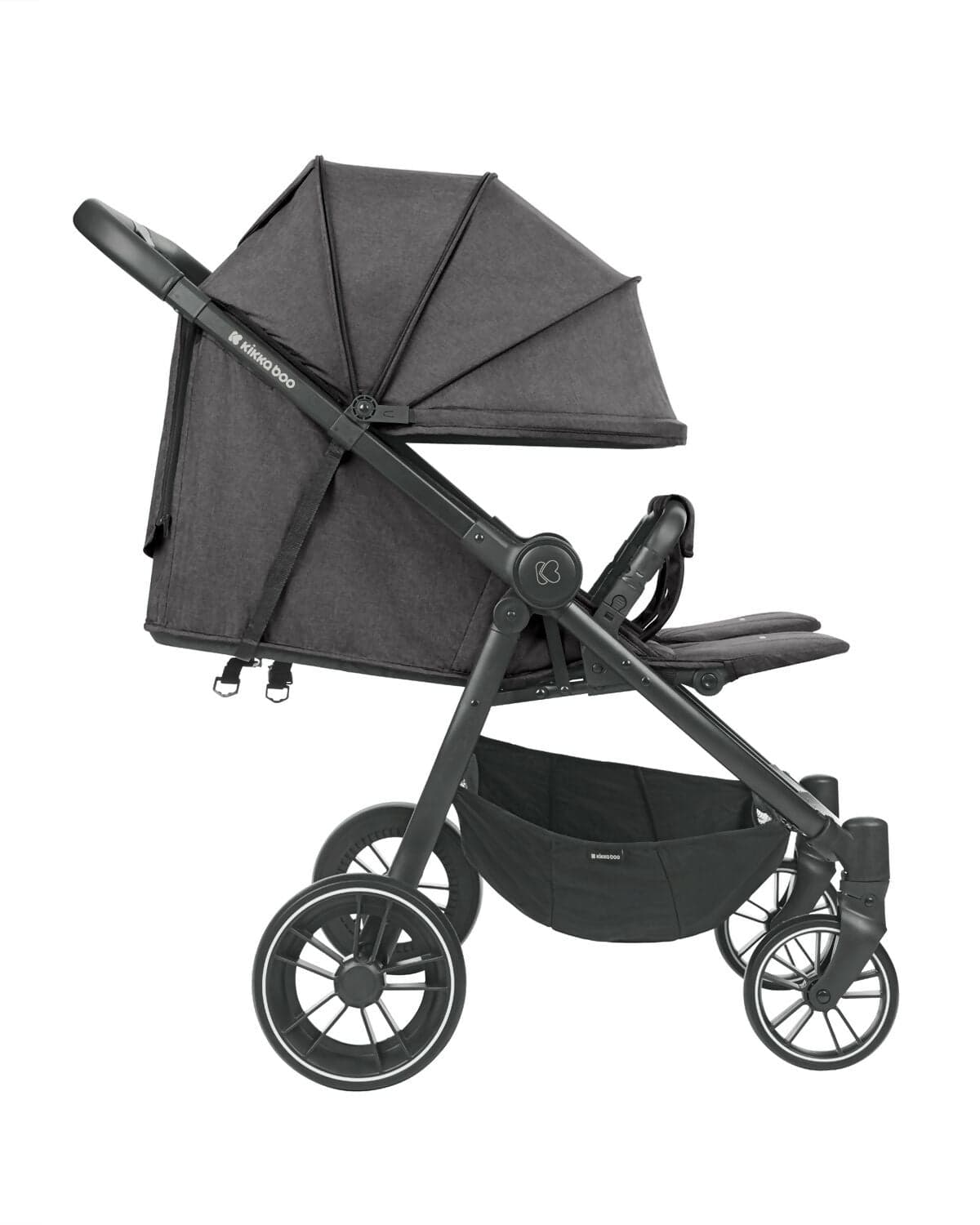 KIKKABOO Passeggino Gemellare Happy 2 Dark Grey 2024 - Twin - telaio in alluminio robusto, chiusura automatica e veloce, adatto dalla nascita fino a 15 kg, ruota a 360° RUOTA TOTALMENTE, colore Dark Grey, grigio in Passeggini compatti Sanitaria Gioia del Bimbo - Villa San Giovanni, commercioVirtuoso.it