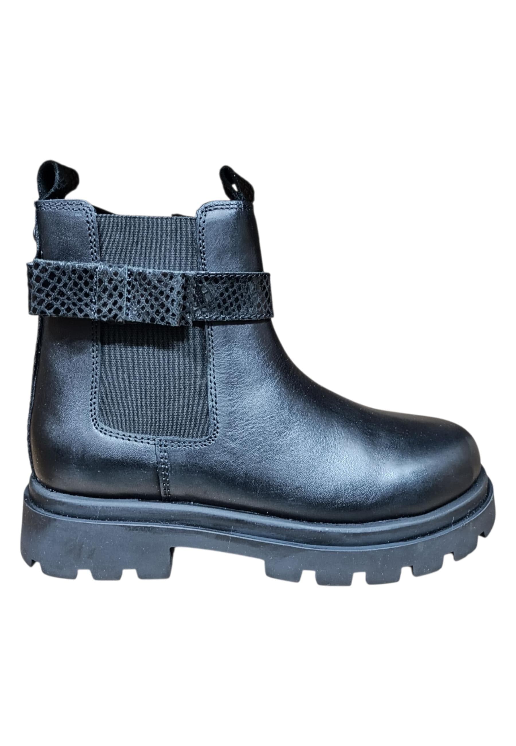 Stivaletti bambina Gioseppo Zeba nero pelle - Stile elegante con zip laterale - 6