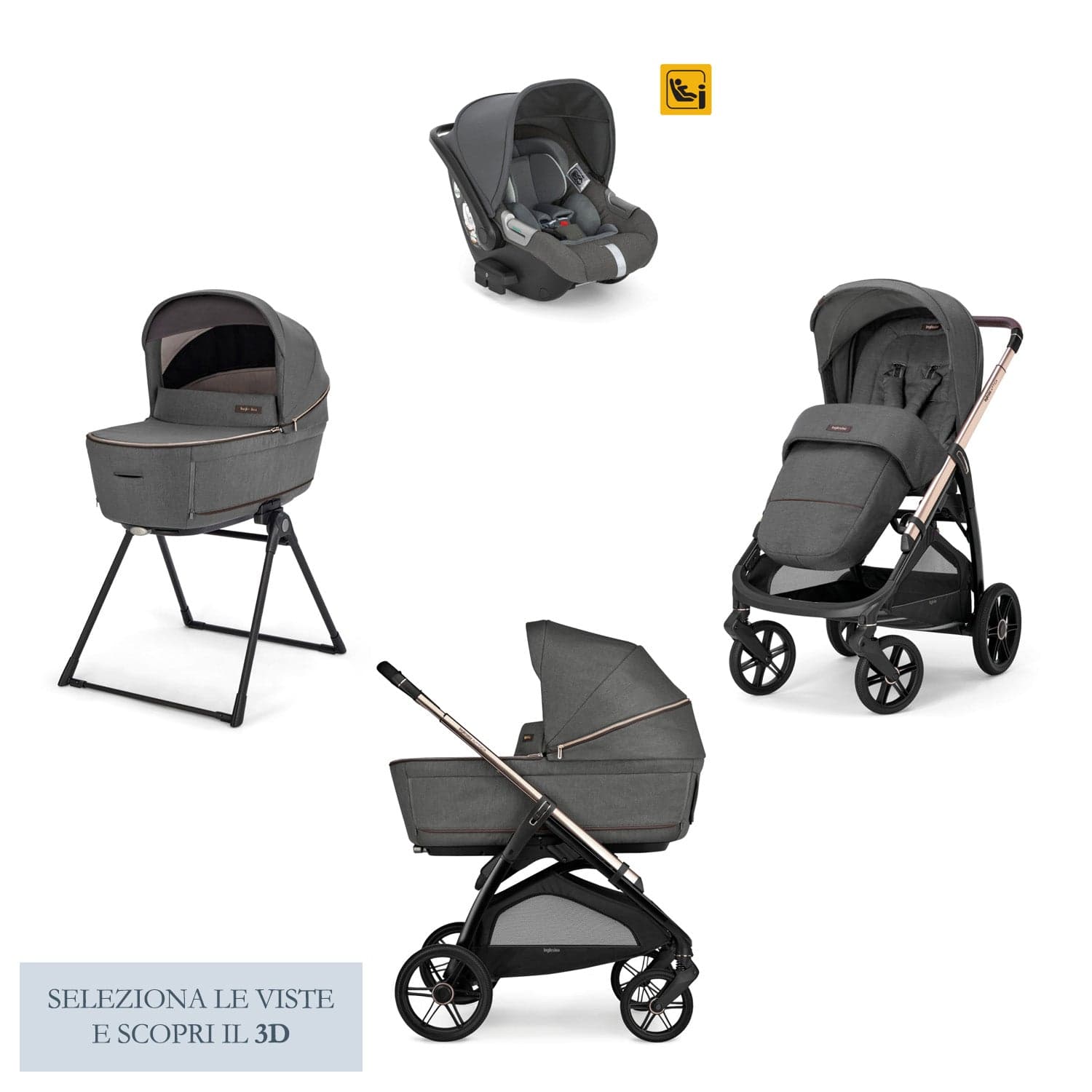 Kit System Quattro Inglesina Aptica Darwin con Borsa Omaggio - 8