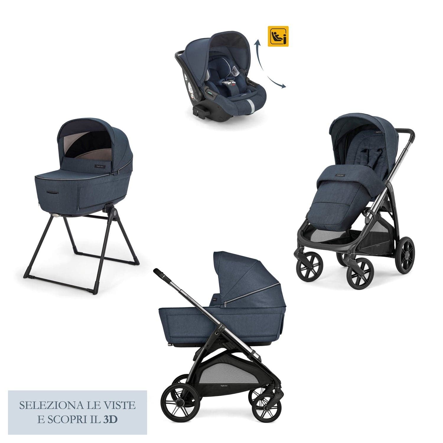Kit System Quattro Inglesina Aptica Darwin Recline con Borsa Omaggio - 6