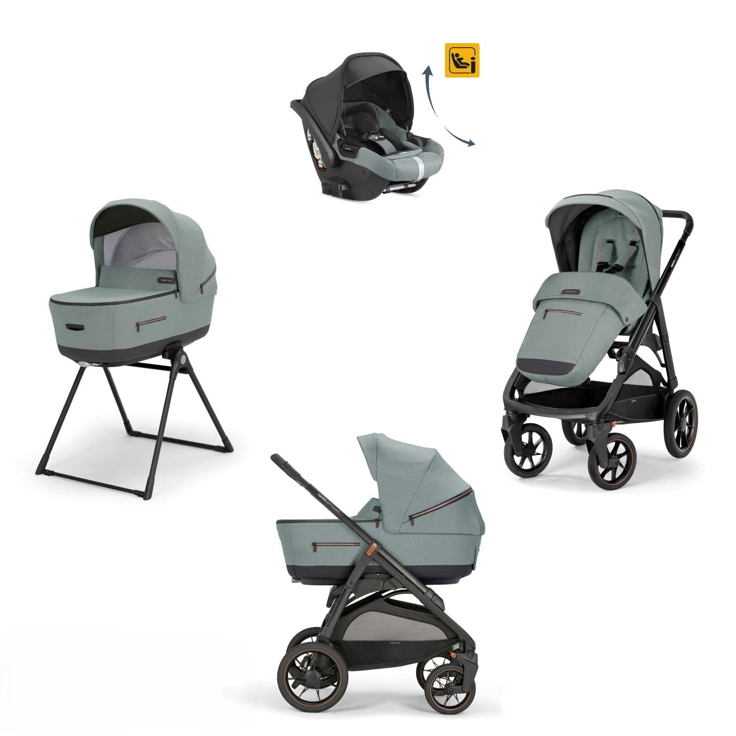 Kit System Quattro Inglesina Aptica XT Darwin Recline Infant - 3