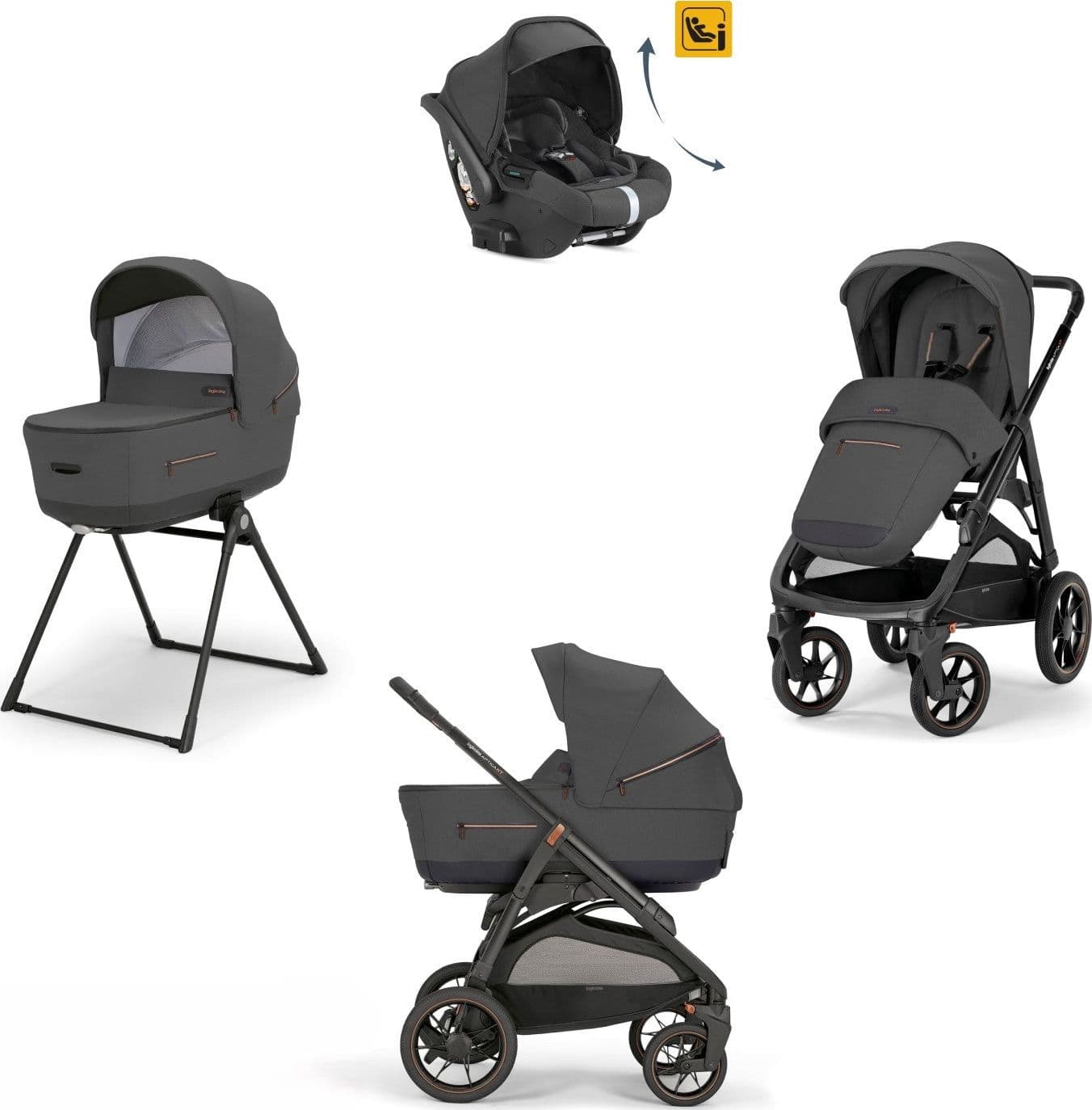 Kit System Quattro Inglesina Aptica XT Darwin Recline Infant - 4