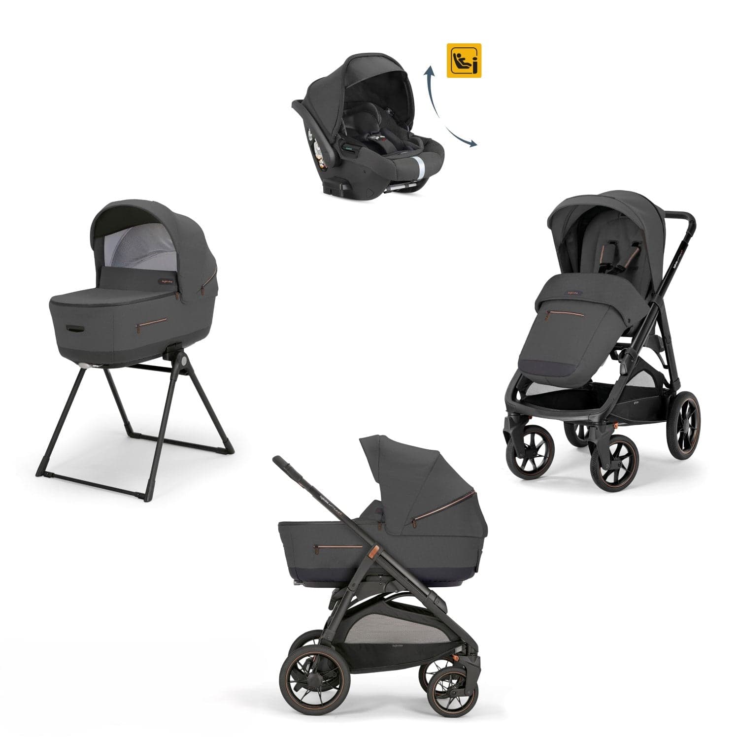 Kit System Quattro Inglesina Aptica XT Darwin Recline Infant - 4