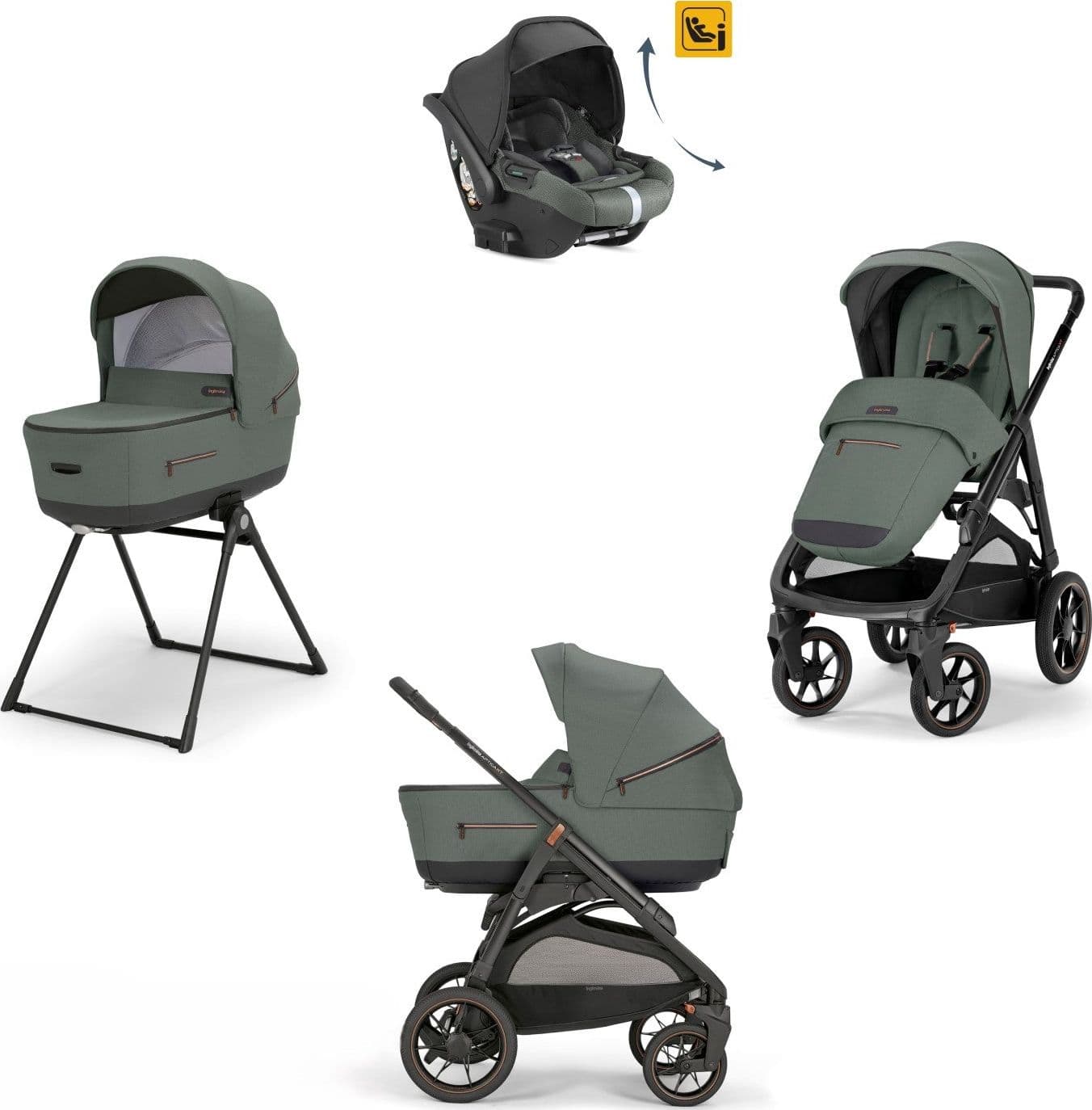 Kit System Quattro Inglesina Aptica XT Darwin Recline Infant - 5