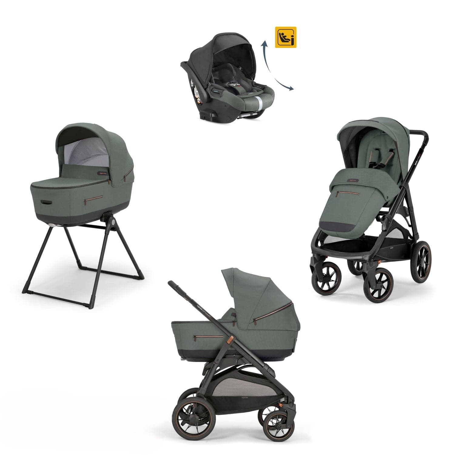 Kit System Quattro Inglesina Aptica XT Darwin Recline Infant - 5