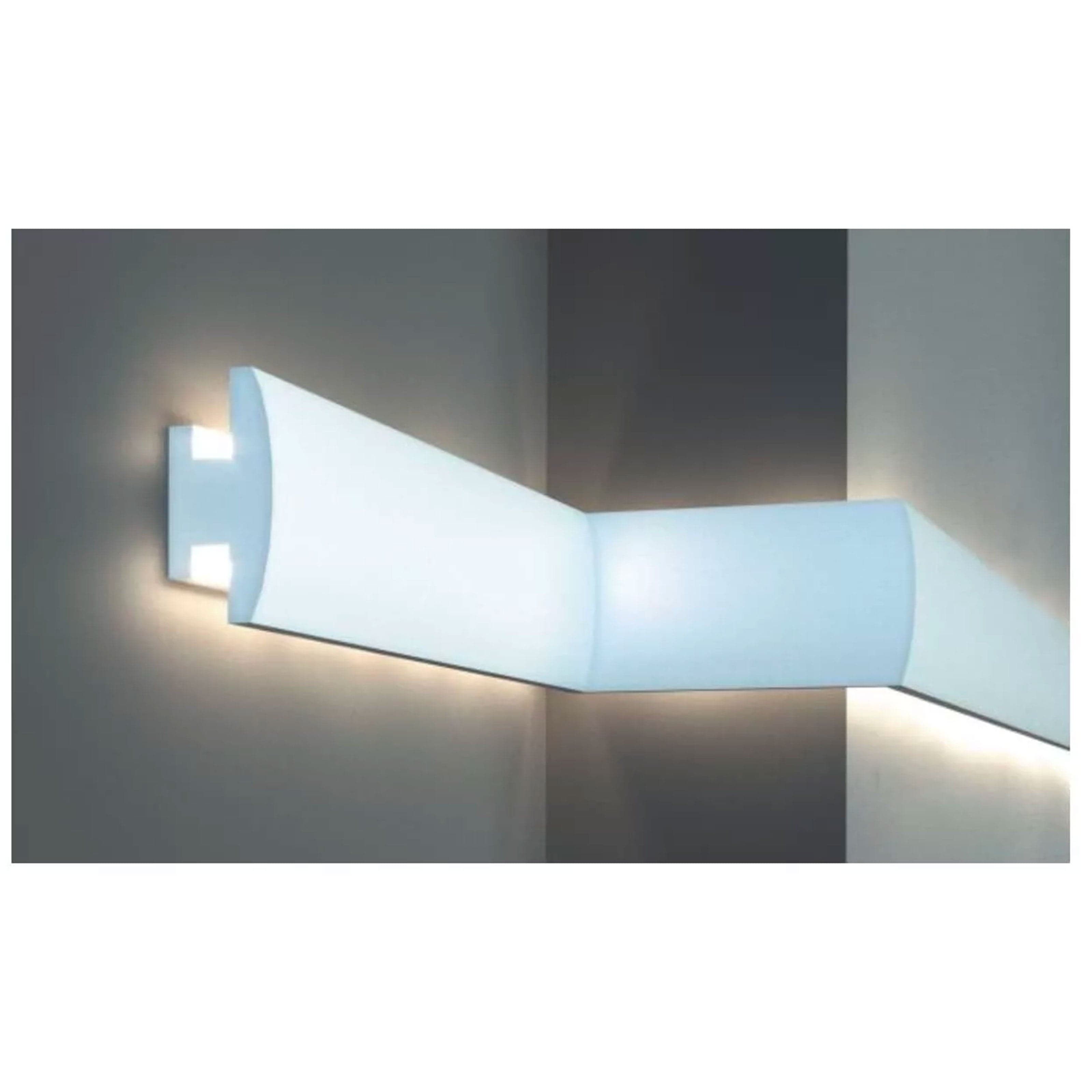 €12,99 a barra *** STOCK *** Pacco da 10 barre di cornice XPS  Con alloggio LED 120X55x1150 KD306