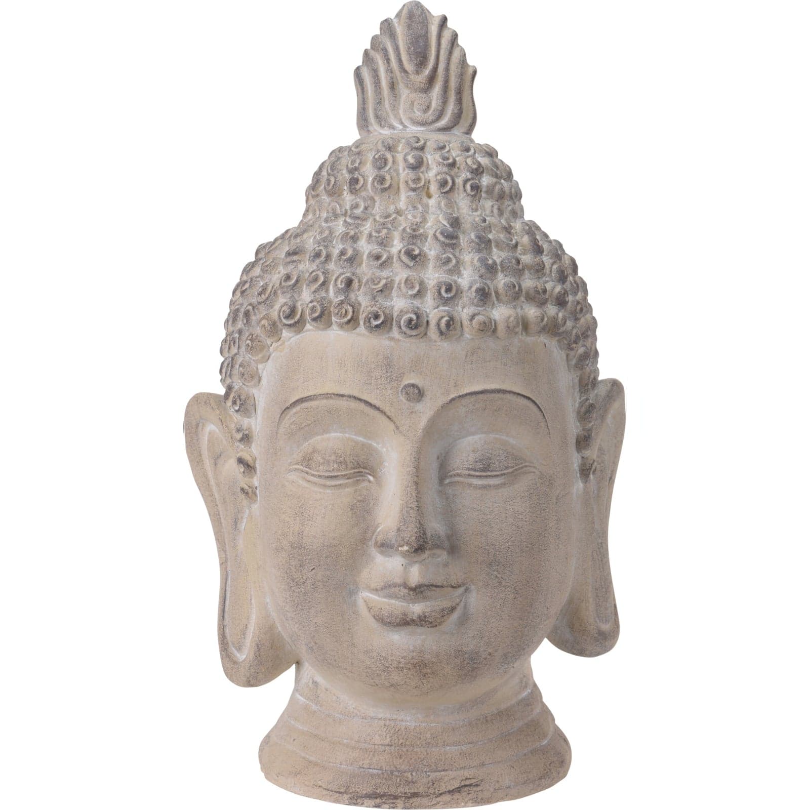 Statua decorativa in poliresina "Buddha" per veranda e giardino - 3