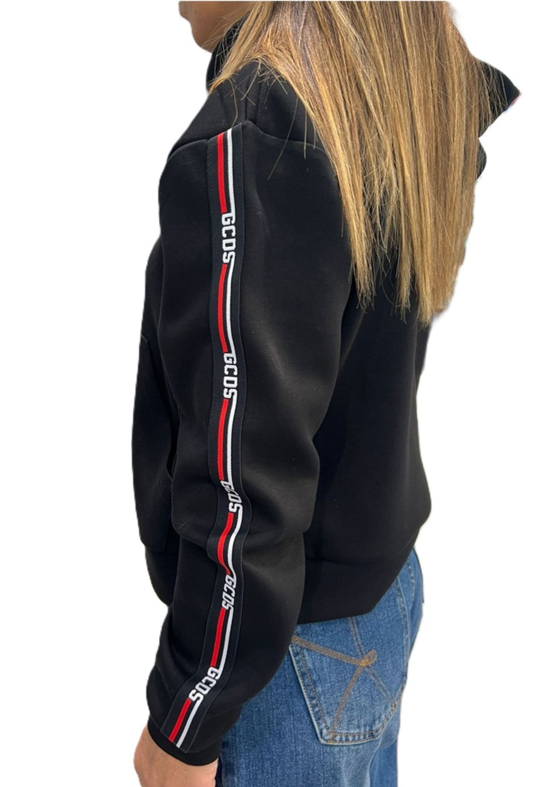GCDS FELPA LOGO TAPE SCOUBA HOODIE da donna in Felpe con cappuccio Drestige - Casamassima, commercioVirtuoso.it