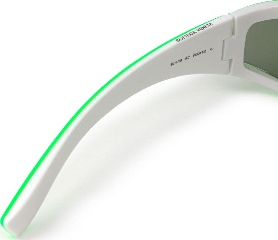 Bottega Veneta Occhiali da Sole in Acetato Verde Acido e Bianco da donna in Occhiali da sole Drestige - Casamassima, commercioVirtuoso.it