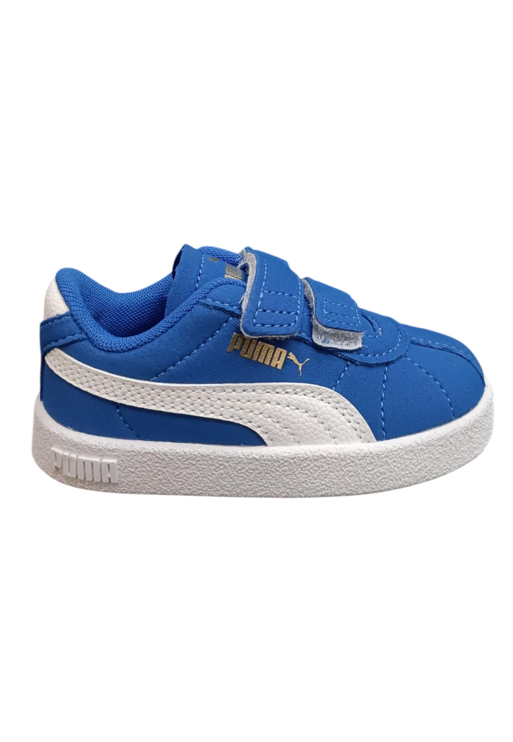 Scarpe sneakers Bambini e ragazzi PUMA CLUB  azzurro-bianco velcro - 6