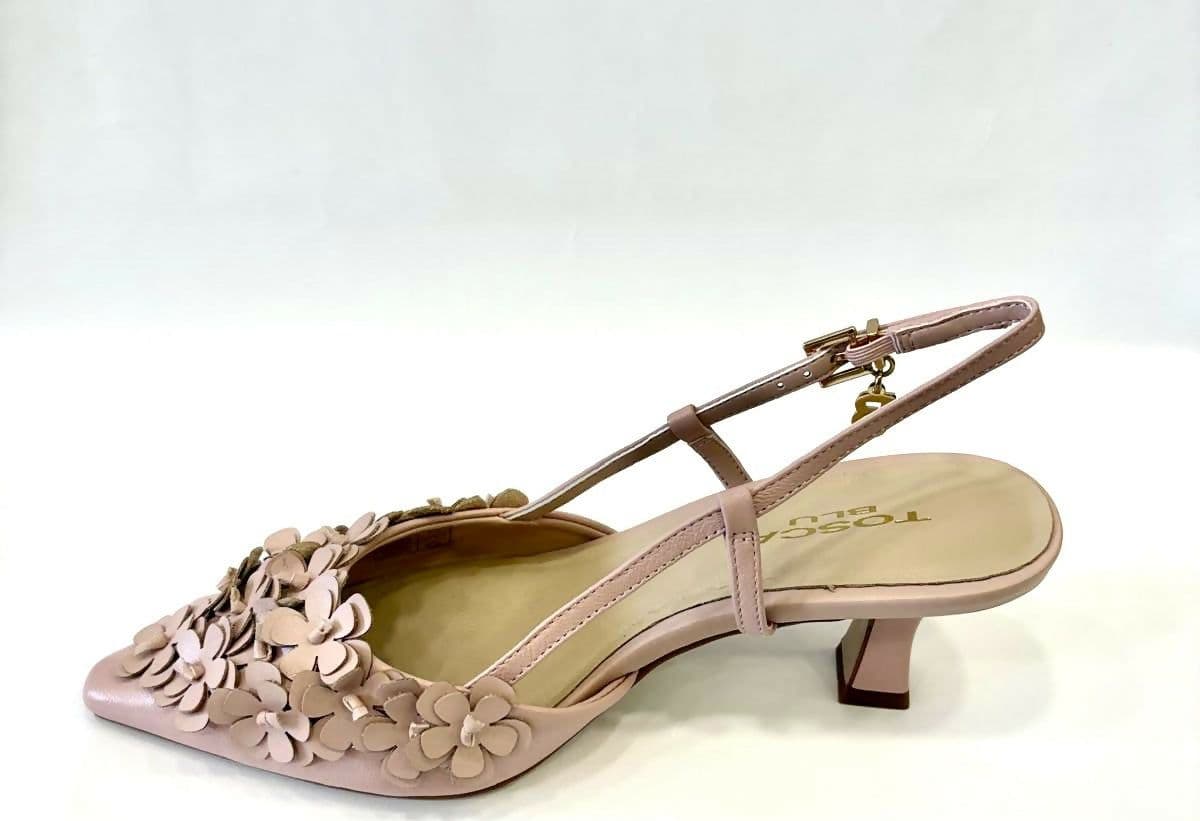 ToscaBlu Donna Slingback Doha in pelle con fiori in Scarpe col tacco Cantali Calzature - Randazzo, commercioVirtuoso.it