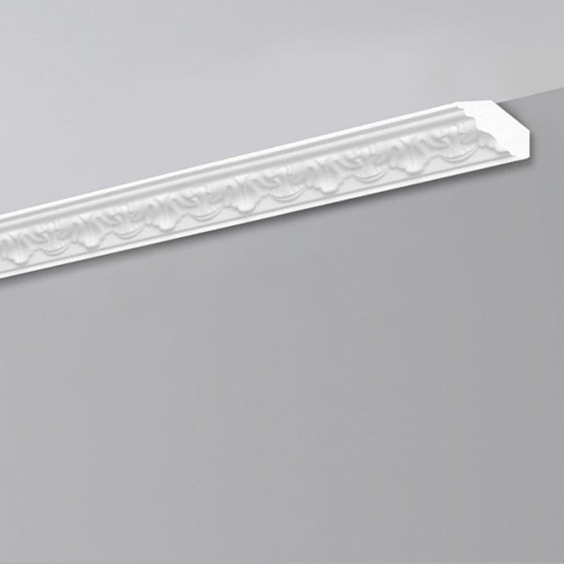 €0,99ml *** STOCK *** Pacco da 96ml o 110ml di cornice decorativa in polistirene compatto XPS 50X50x2000 LD11G - 5