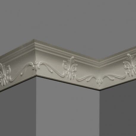 €1,54ml *** STOCK *** Pacco da 90ml di cornice decorativa in polistirene compatto XPS 78X33x2000 LD81G Eternal Parquet