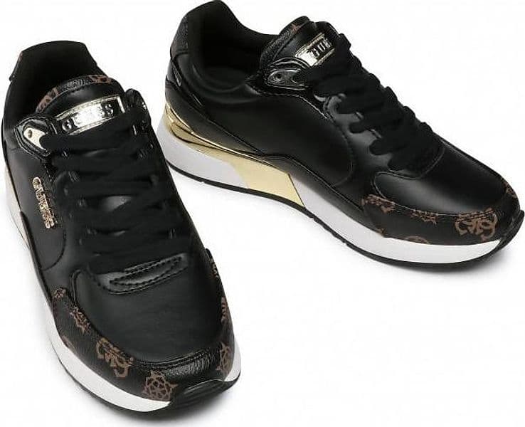 Guess Sneakers Nere Donna Scarpe Sportive Lacci Suola In Gomma Scarpa Fl5moxfal12 Casual Logo Sneaker Nera Fashion in Sneaker casual Euforia - Bronte, commercioVirtuoso.it