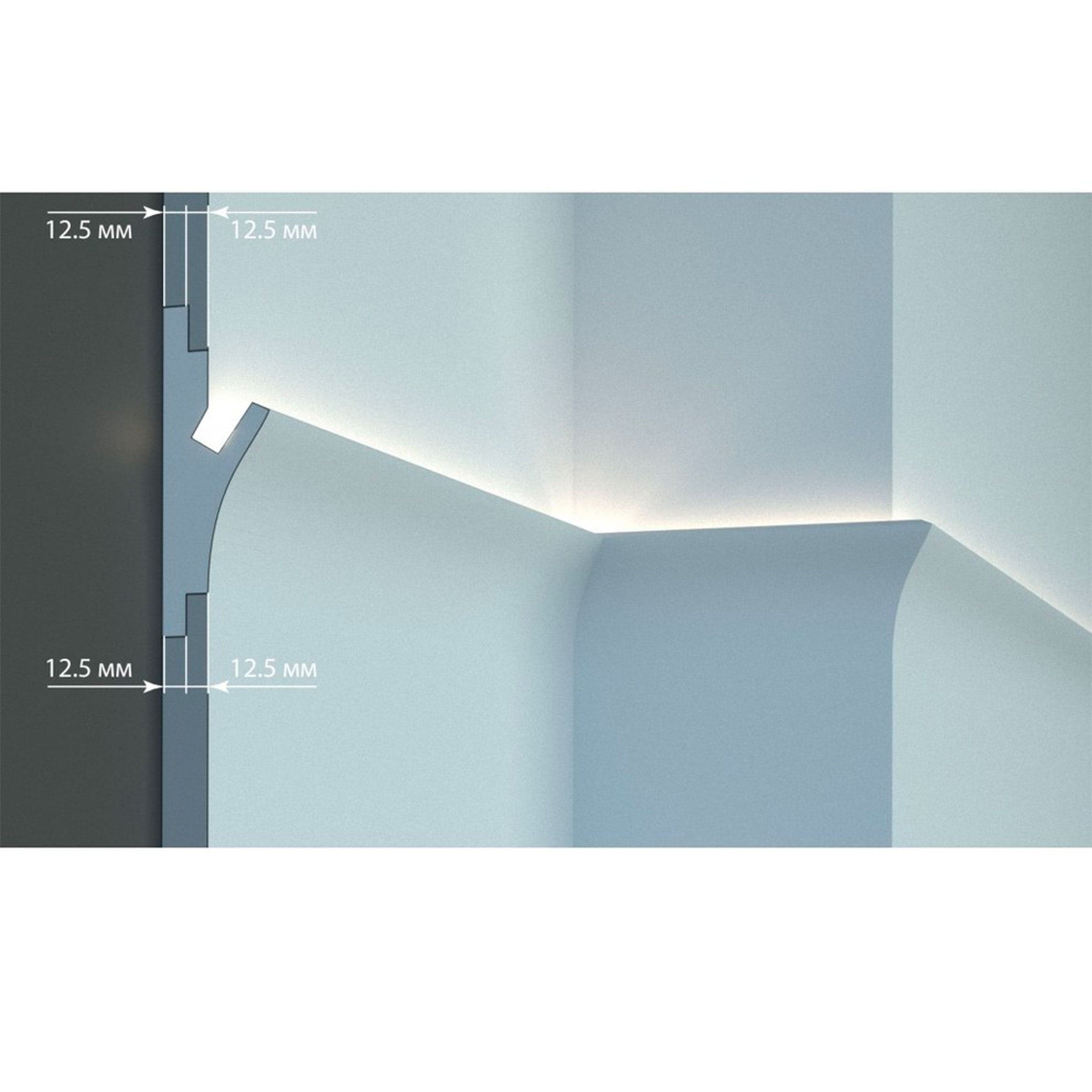 €14,99 a barra *** STOCK *** Pacco da 8 barre di cornice XPS  Con alloggio LED 50X170x1150 KD403 - Eternal Parquet