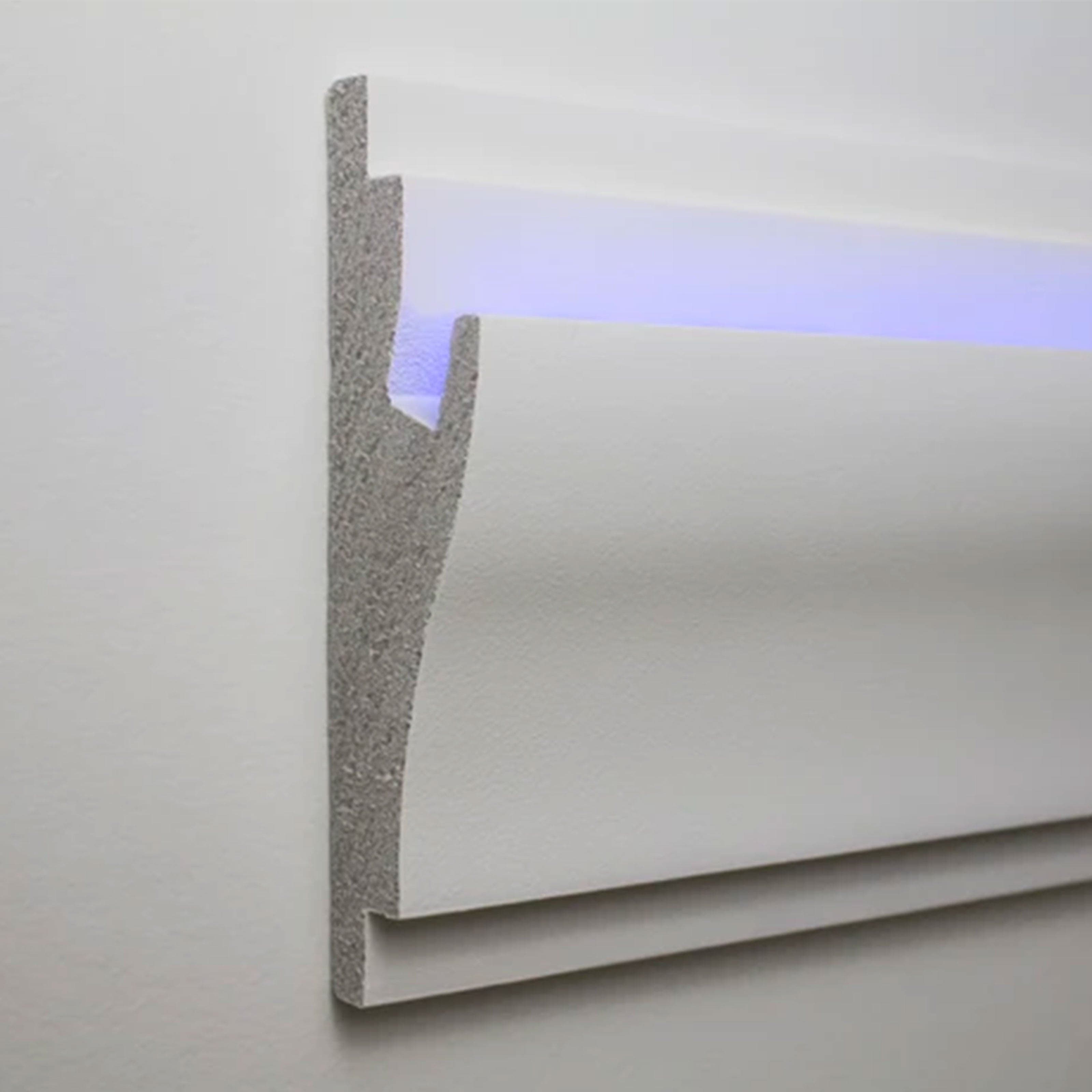 €14,99 a barra *** STOCK *** Pacco da 8 barre di cornice XPS  Con alloggio LED 50X170x1150 KD403 - Eternal Parquet