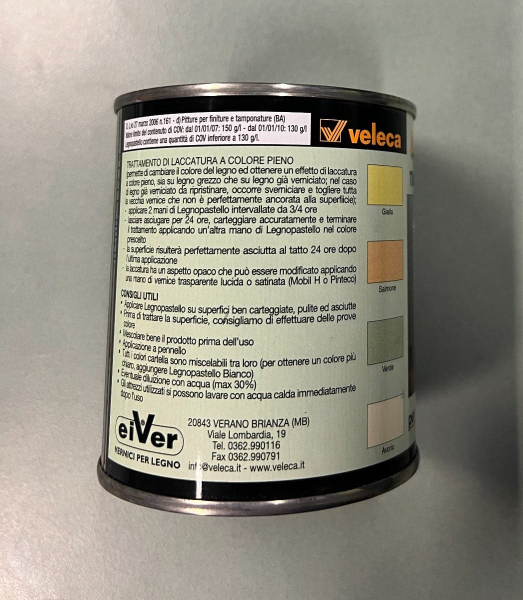 VELECA - LEGNOPASTELLO TINTA PASTELLO PER LEGNO ROSA 250 ML in Pittura colorante Stockdoc - Terni, commercioVirtuoso.it