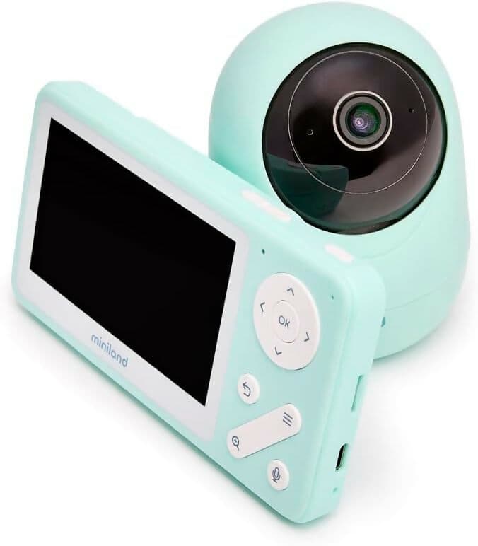 Miniland Digimonitor Anywhere Baby Monitor Dual con Telecamera Motorizzata | Monitor 4,2” e App Mobile | Visione Notturna, Registrazione SD, Comunicazione Bidirezionale in Monitor video Sanitaria Gioia del Bimbo - Villa San Giovanni, commercioVirtuoso.it