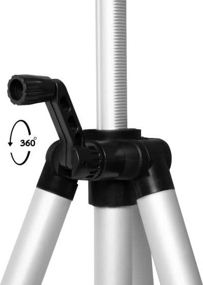 Treppiede compatto in alluminio adatto a livelle laser regolabile fino a 150 cm in Generatori di linea laser La Zappa - Altamura, commercioVirtuoso.it