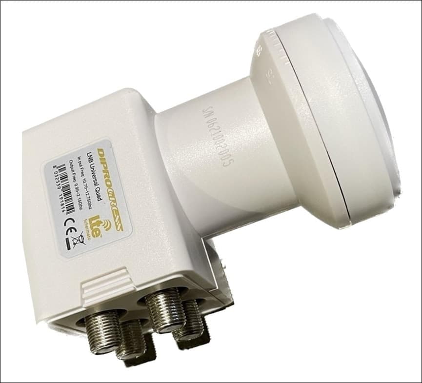 LNB Quad Universale DIPROGRESS DPQD01 in LNB DFP Elettronica Store - Scafati, commercioVirtuoso.it