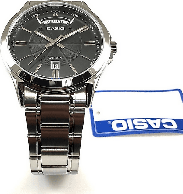 Orologio Casio da polso per uomo , MTP-1381D-1A, in acciaio inossidabile color argento, movimento al quarzo, impermeabile in Orologi da polso Loweconomy - Marineo, commercioVirtuoso.it
