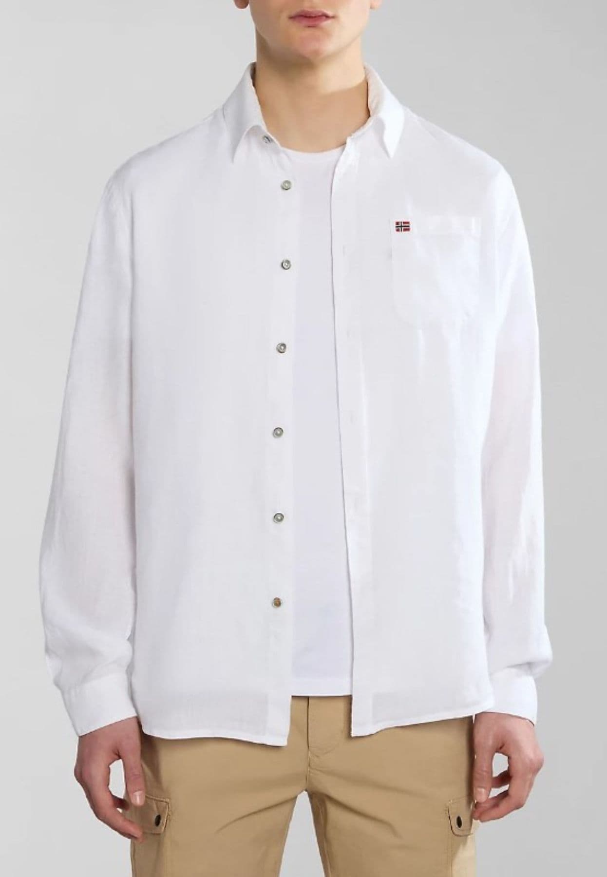 NAPAPIJRI CAMICIA G-LINEN LS da uomo in Camicie casual Drestige - Casamassima, commercioVirtuoso.it