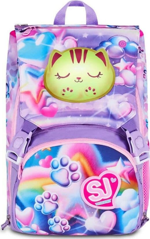 Zaino seven junior estensibile big sj gang glowcat in Astucci Cartoleria Deja Vu - Crotone, commercioVirtuoso.it